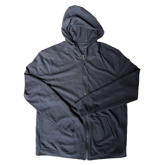 John Varvatos Other - John Varvatos Black Full Zip Men's Cotton Hoodie 3 Stars Size Large